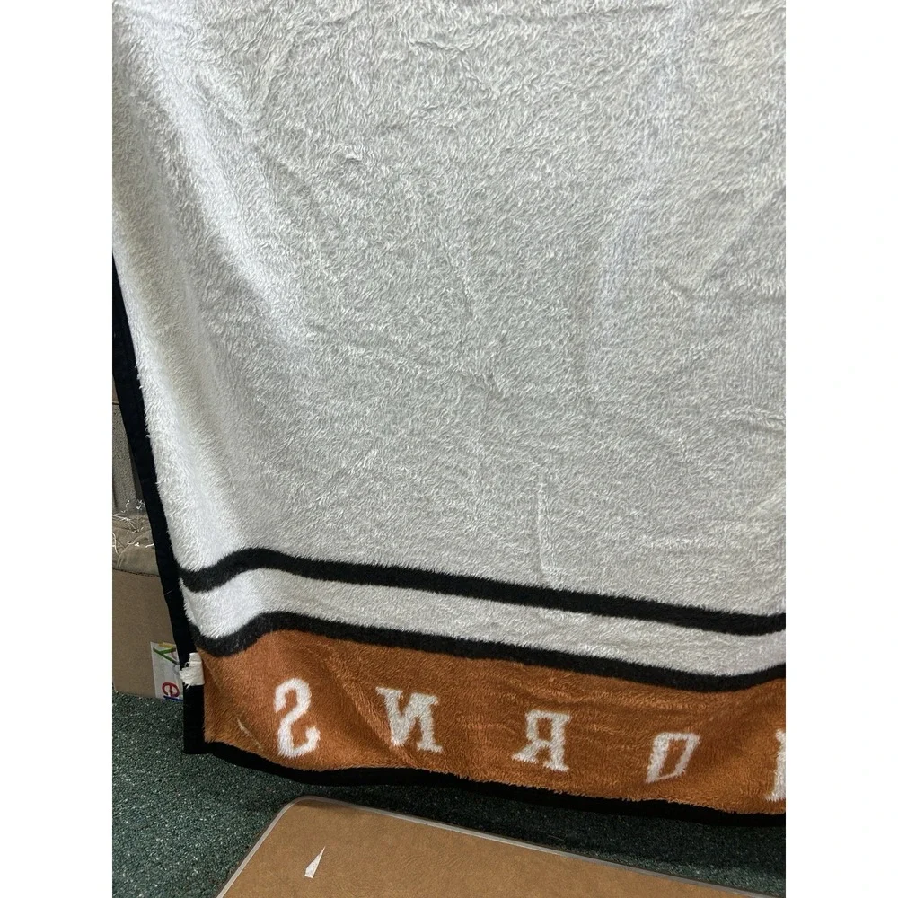 TEXAS LONGHORNS TWIN Throw SIZE ACRYLIC 60X78‎ BLANKET Hook Em Horns!